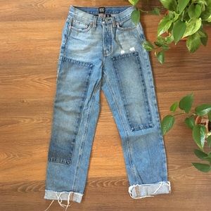 BDG Patchwork High Waisted Jeans